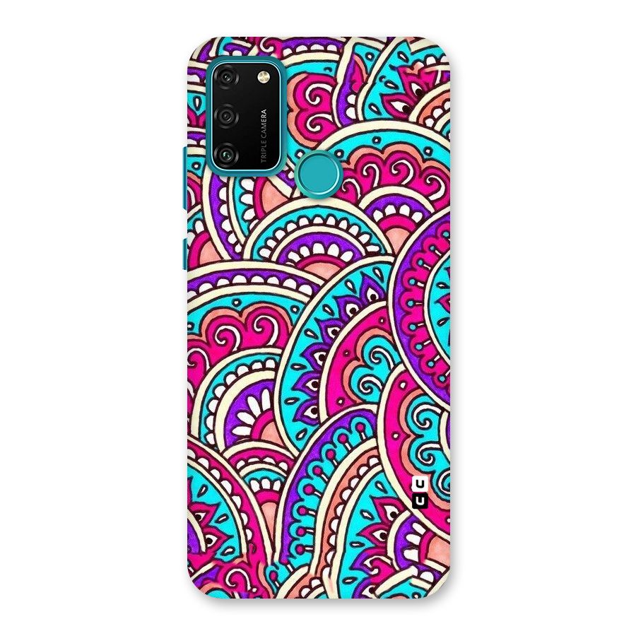 Abstract Rangoli Design Back Case for Honor 9A