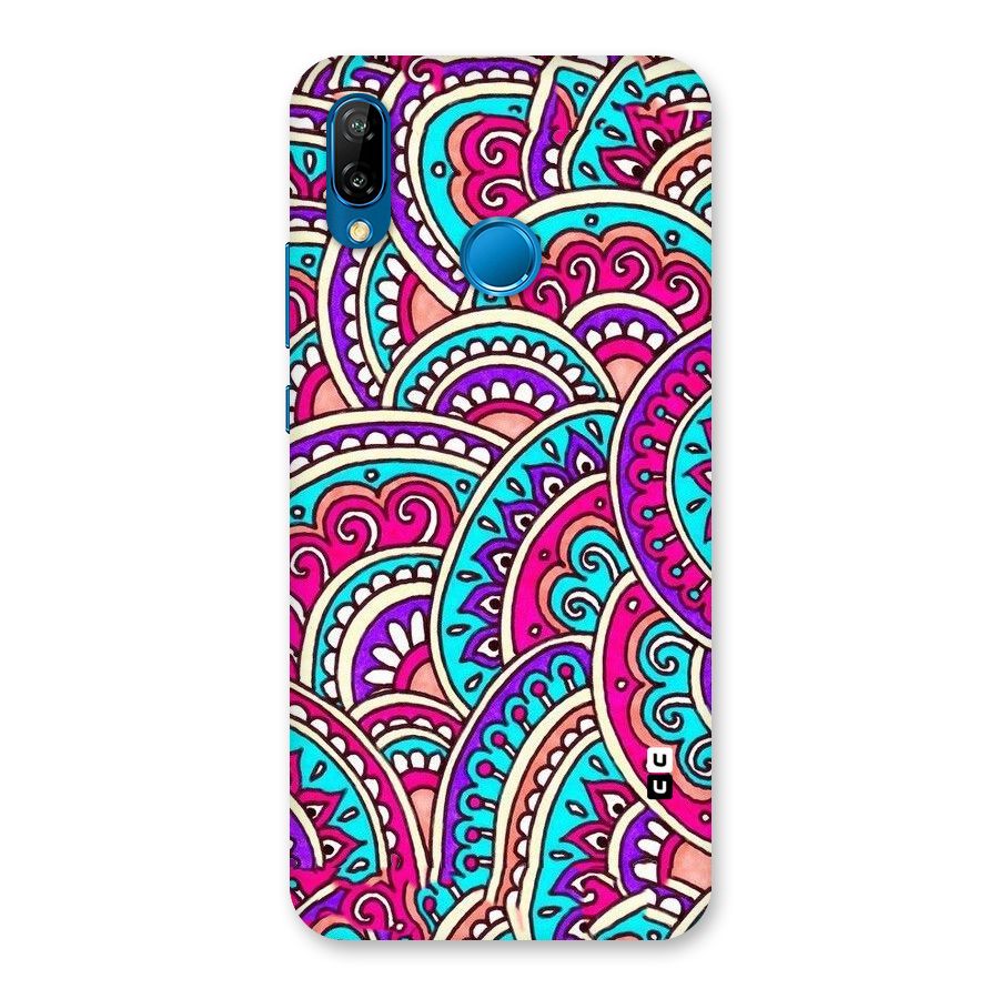 Abstract Rangoli Design Back Case for Huawei P20 Lite