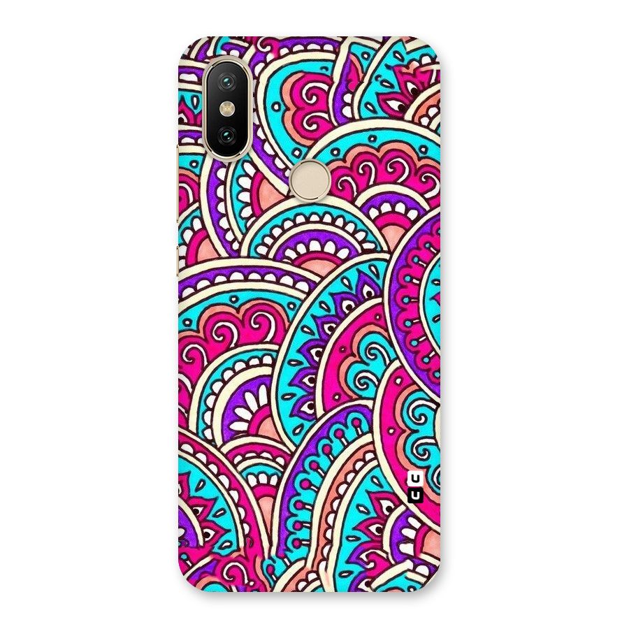 Abstract Rangoli Design Back Case for Mi A2