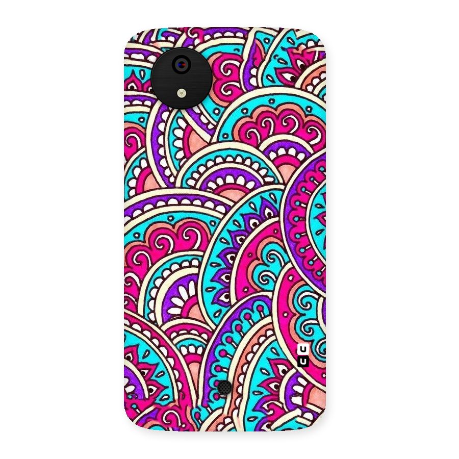 Abstract Rangoli Design Back Case for Micromax Canvas A1