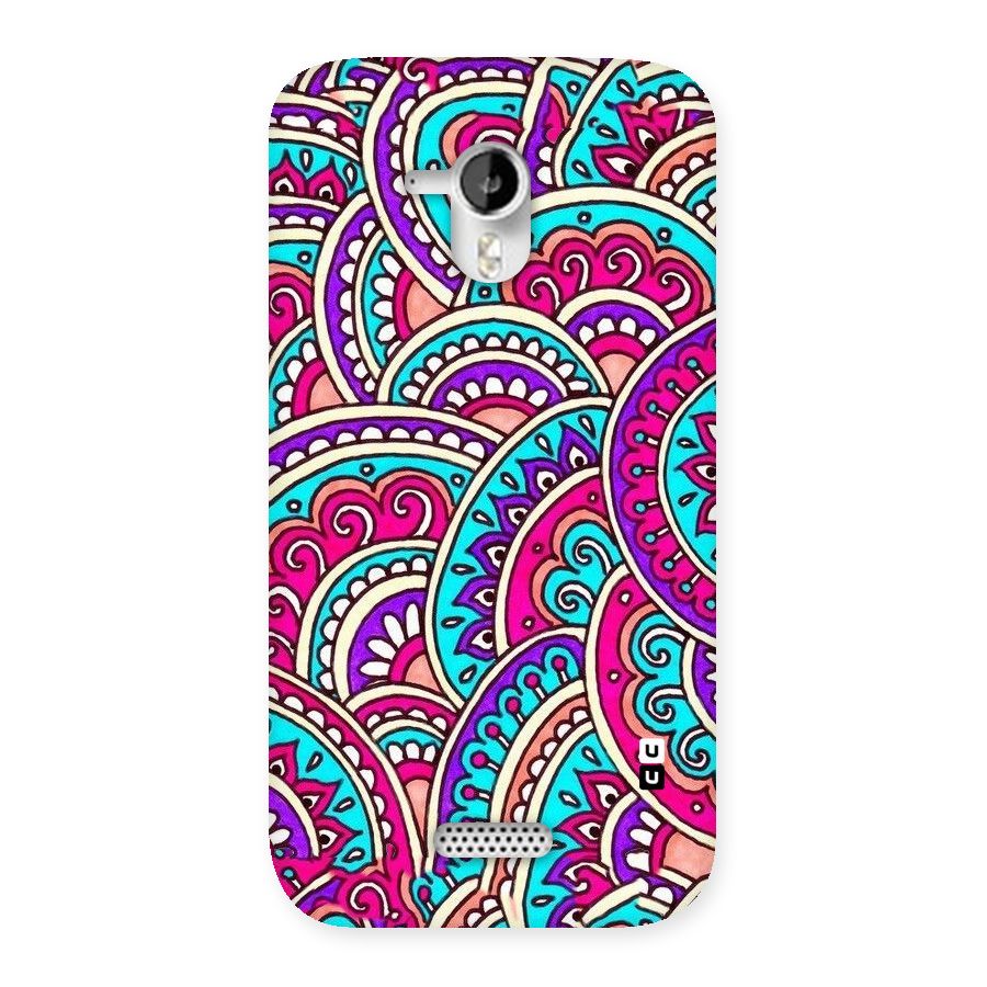 Abstract Rangoli Design Back Case for Micromax Canvas HD A116