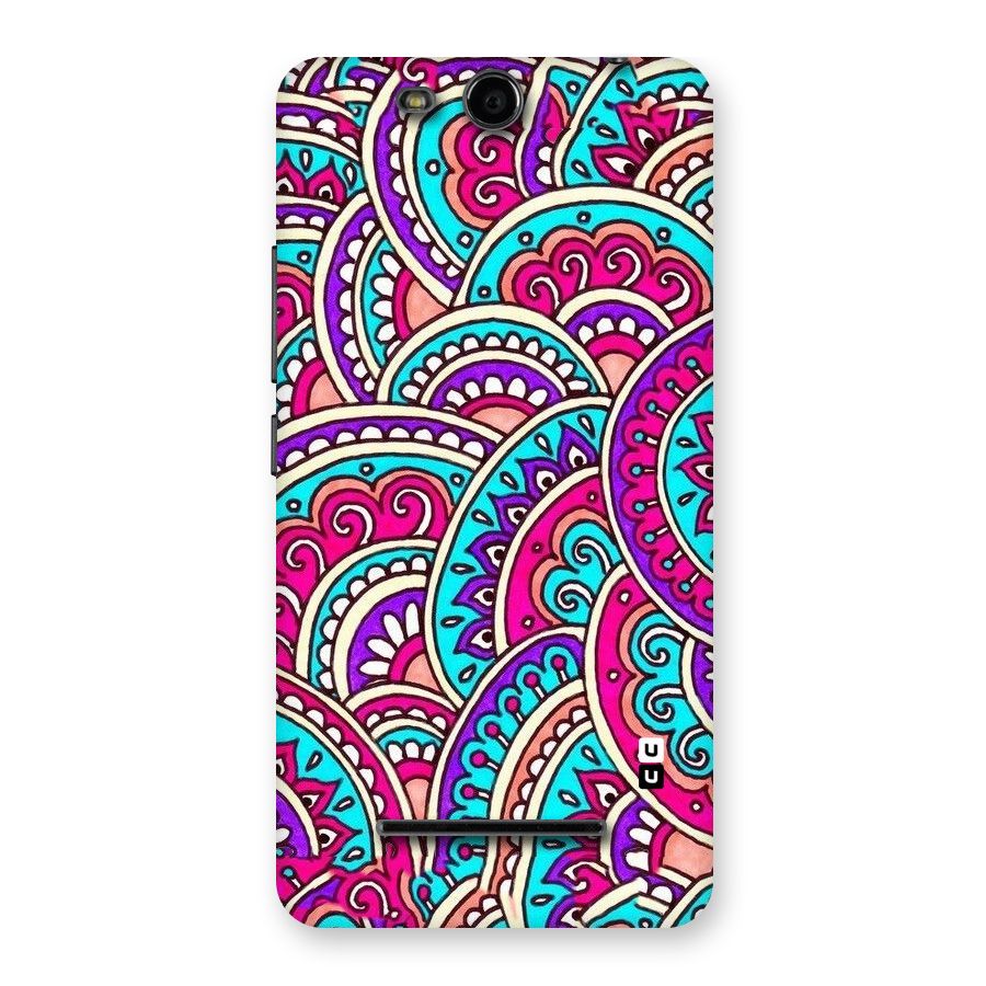 Abstract Rangoli Design Back Case for Micromax Canvas Juice 3 Q392
