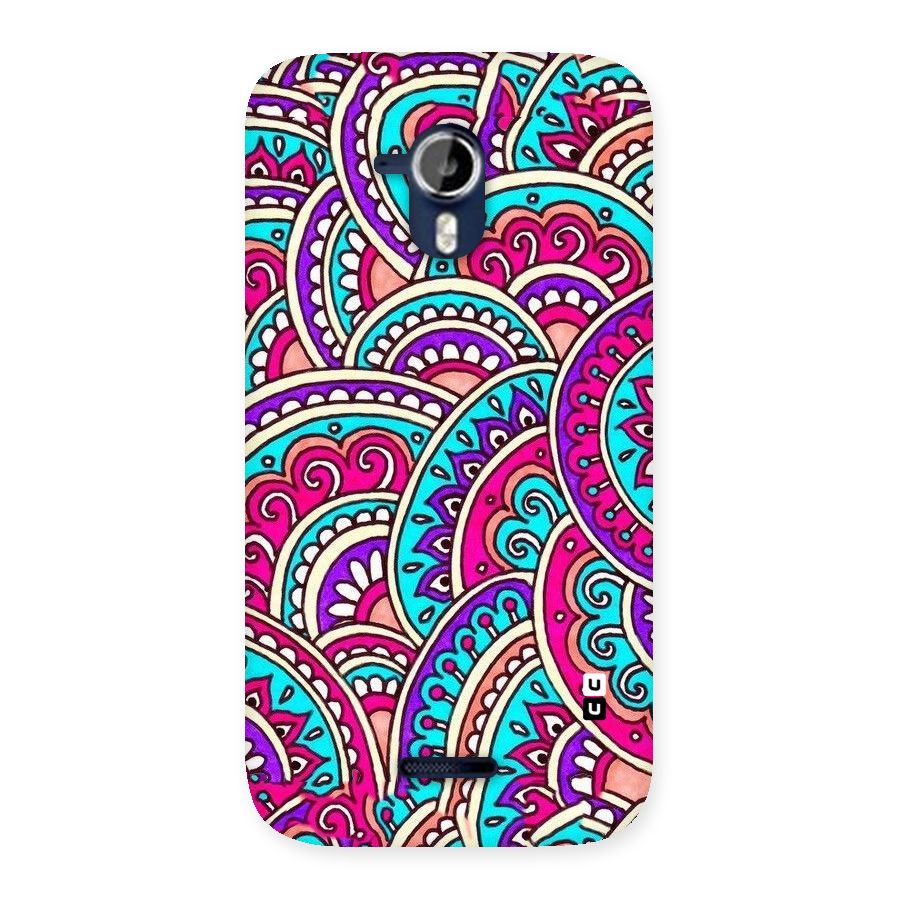 Abstract Rangoli Design Back Case for Micromax Canvas Magnus A117