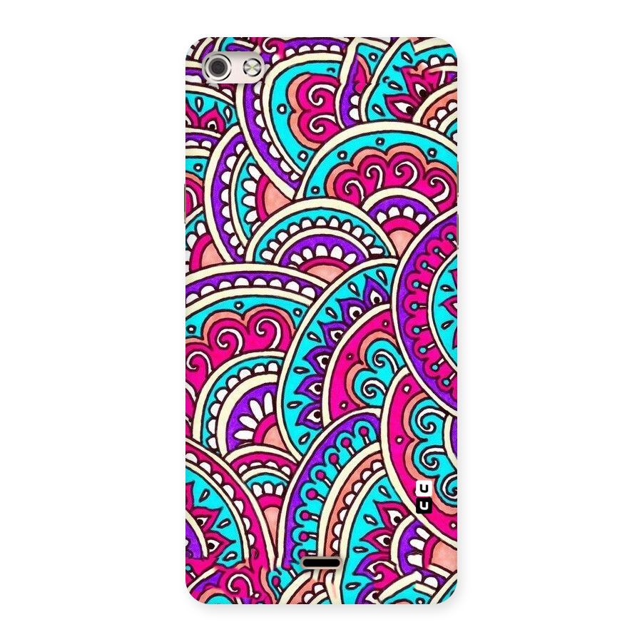 Abstract Rangoli Design Back Case for Micromax Canvas Silver 5