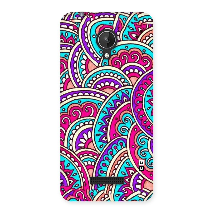 Abstract Rangoli Design Back Case for Micromax Canvas Spark Q380