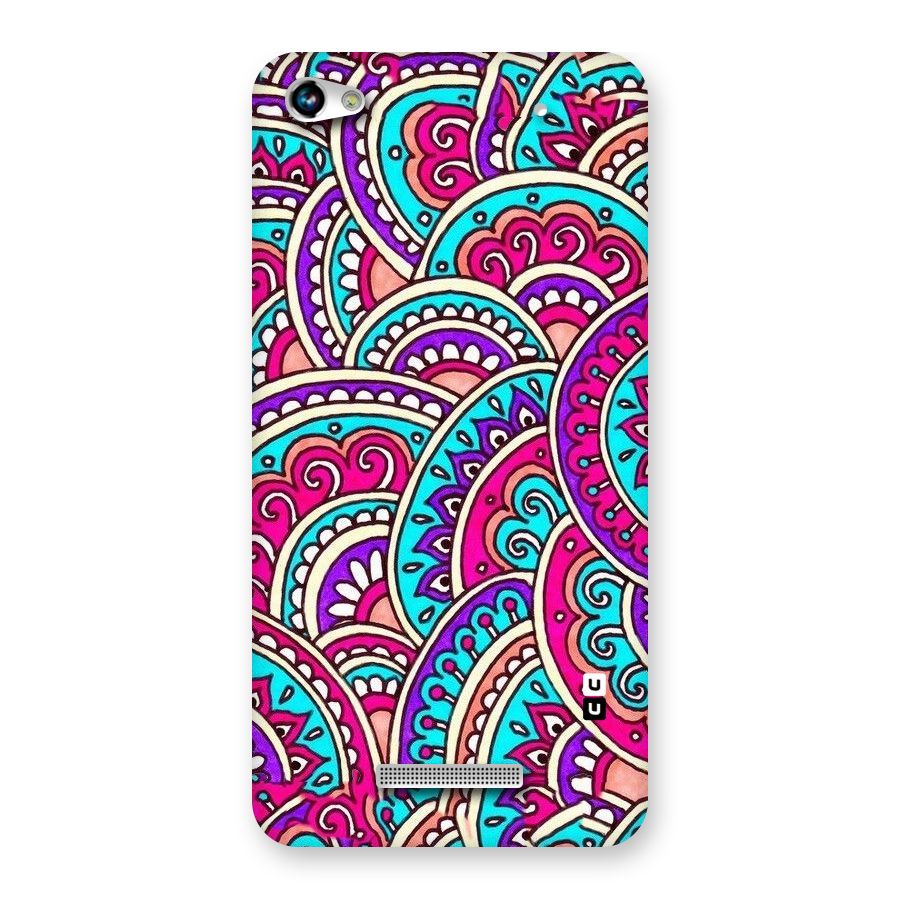Abstract Rangoli Design Back Case for Micromax Hue 2