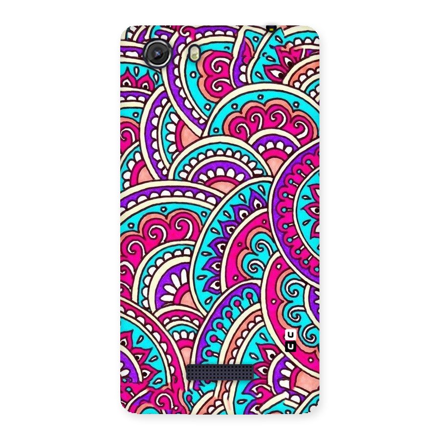 Abstract Rangoli Design Back Case for Micromax Unite 3