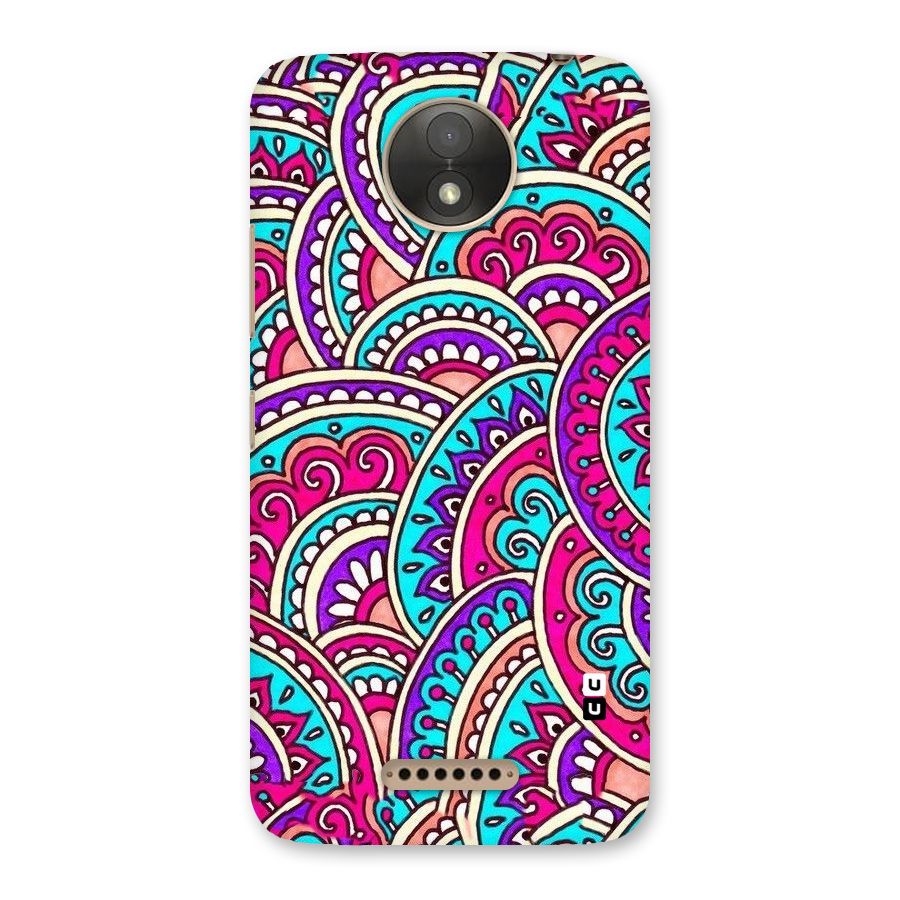 Abstract Rangoli Design Back Case for Moto C Plus
