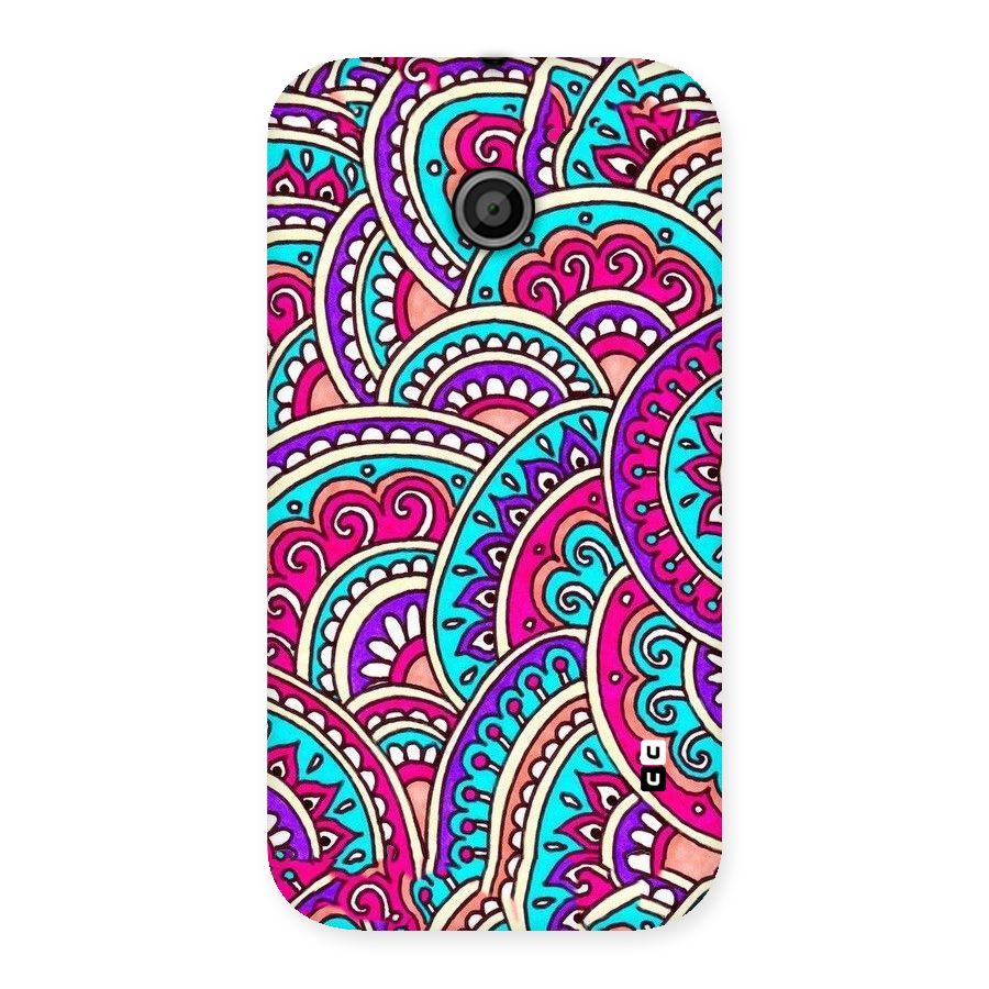 Abstract Rangoli Design Back Case for Moto E