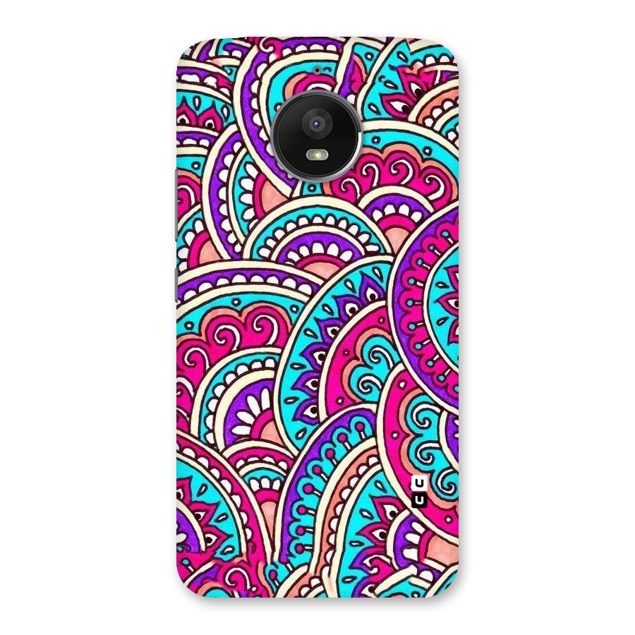 Abstract Rangoli Design Back Case for Moto E4 Plus