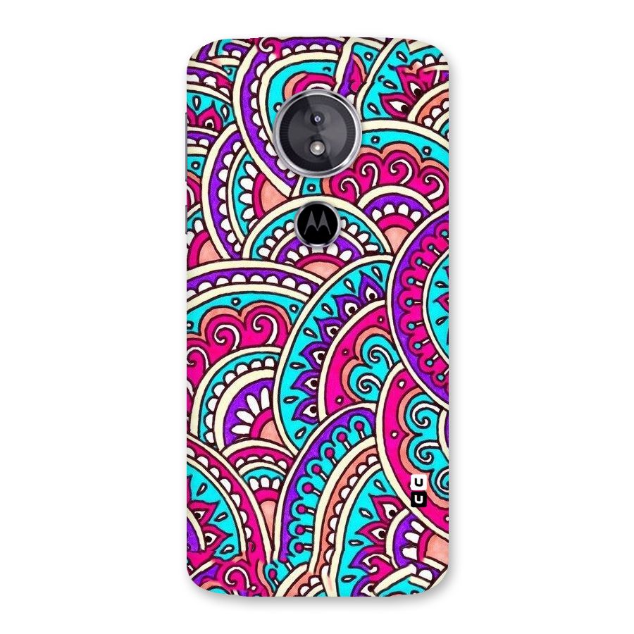 Abstract Rangoli Design Back Case for Moto E5