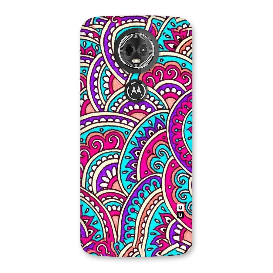 Abstract Rangoli Design Back Case for Moto E5 Plus