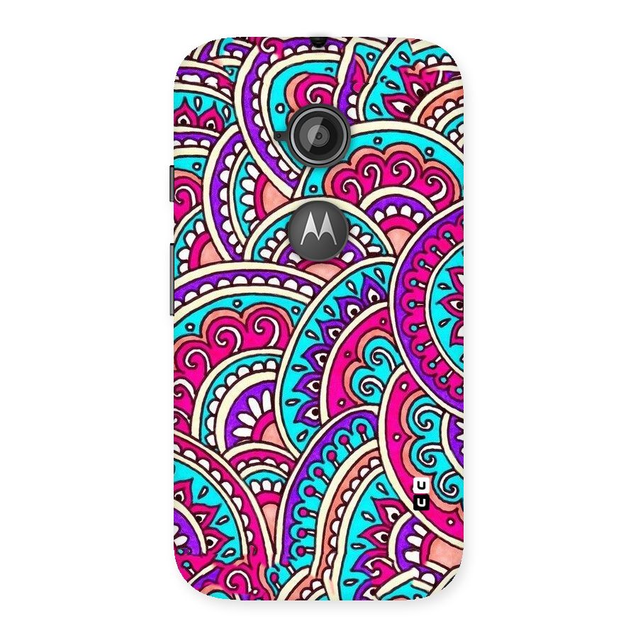 Abstract Rangoli Design Back Case for Moto E 2nd Gen