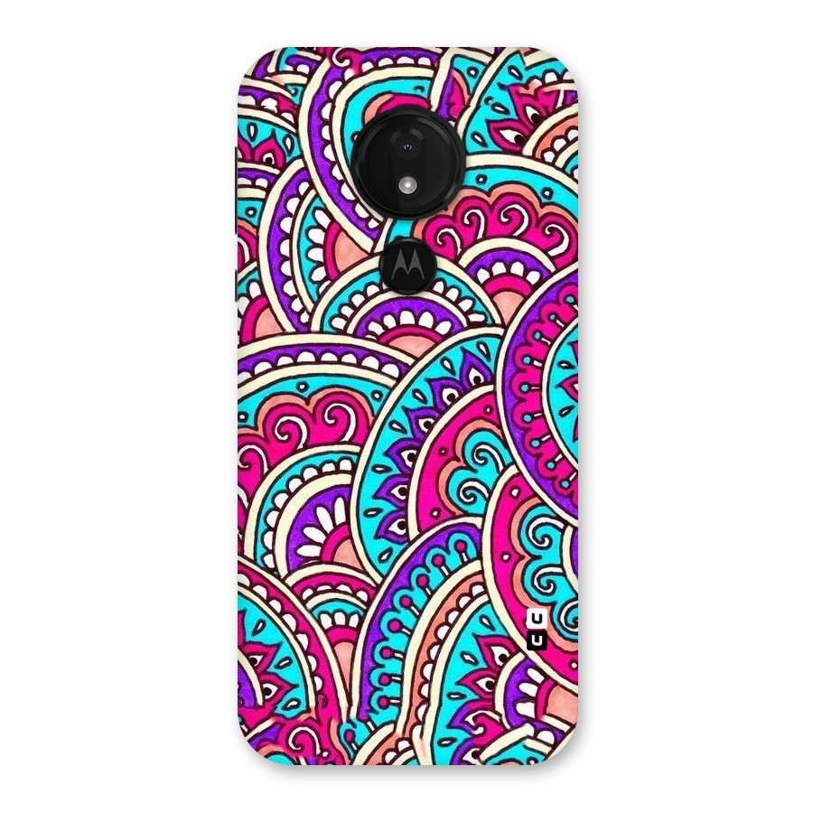 Abstract Rangoli Design Back Case for Moto G7 Power
