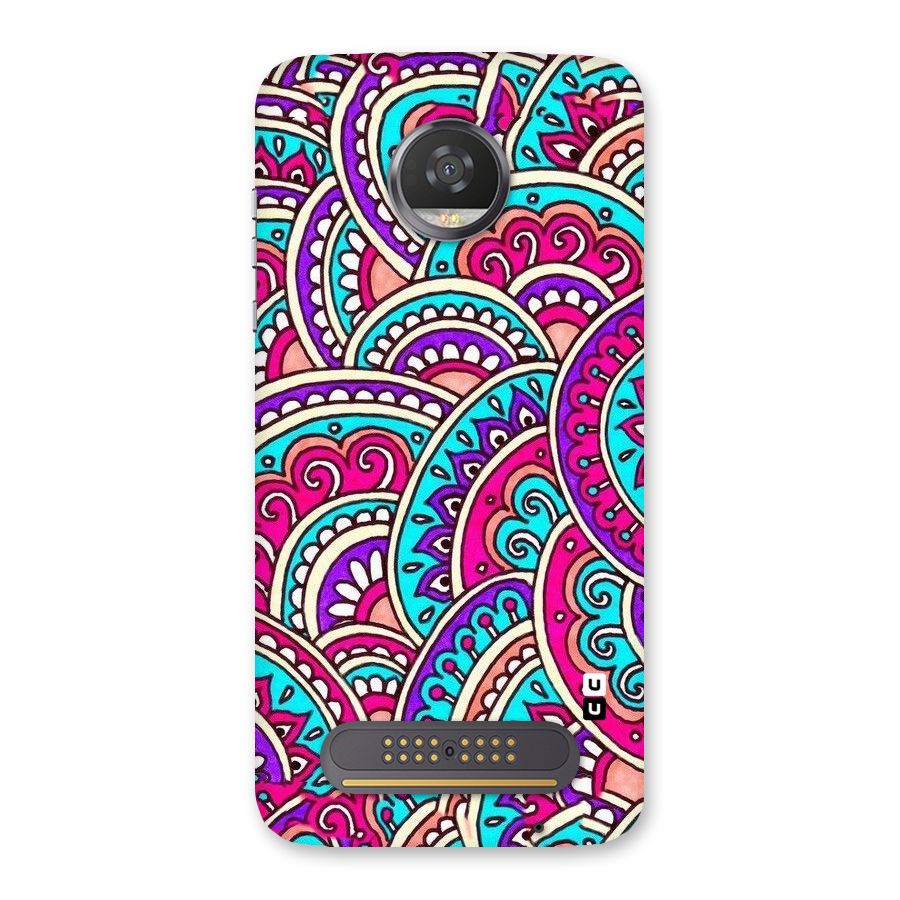 Abstract Rangoli Design Back Case for Moto Z2 Play