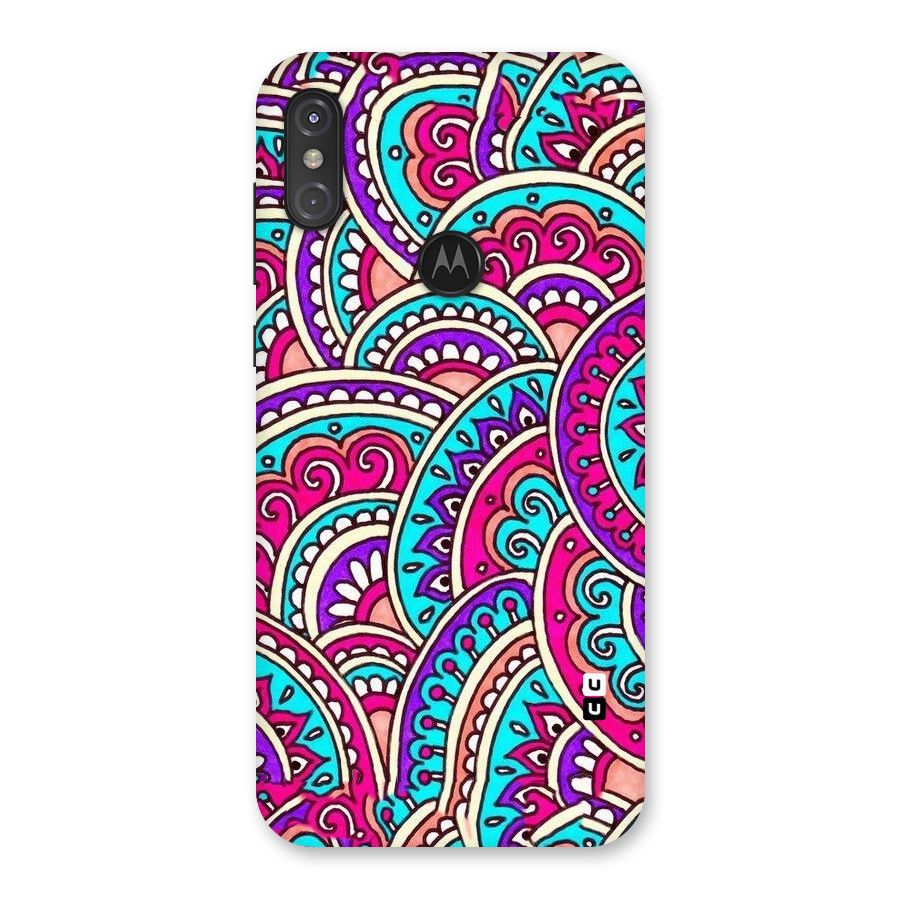 Abstract Rangoli Design Back Case for Motorola One Power