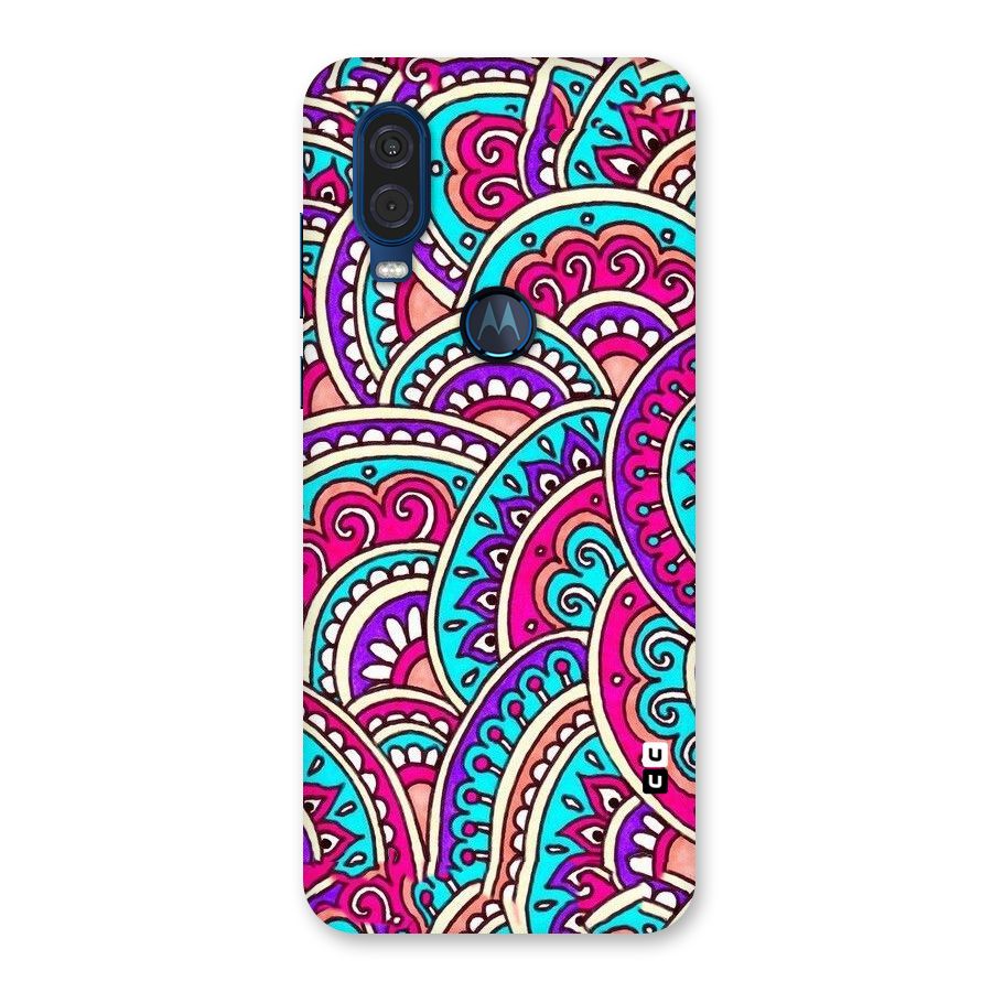 Abstract Rangoli Design Back Case for Motorola One Vision