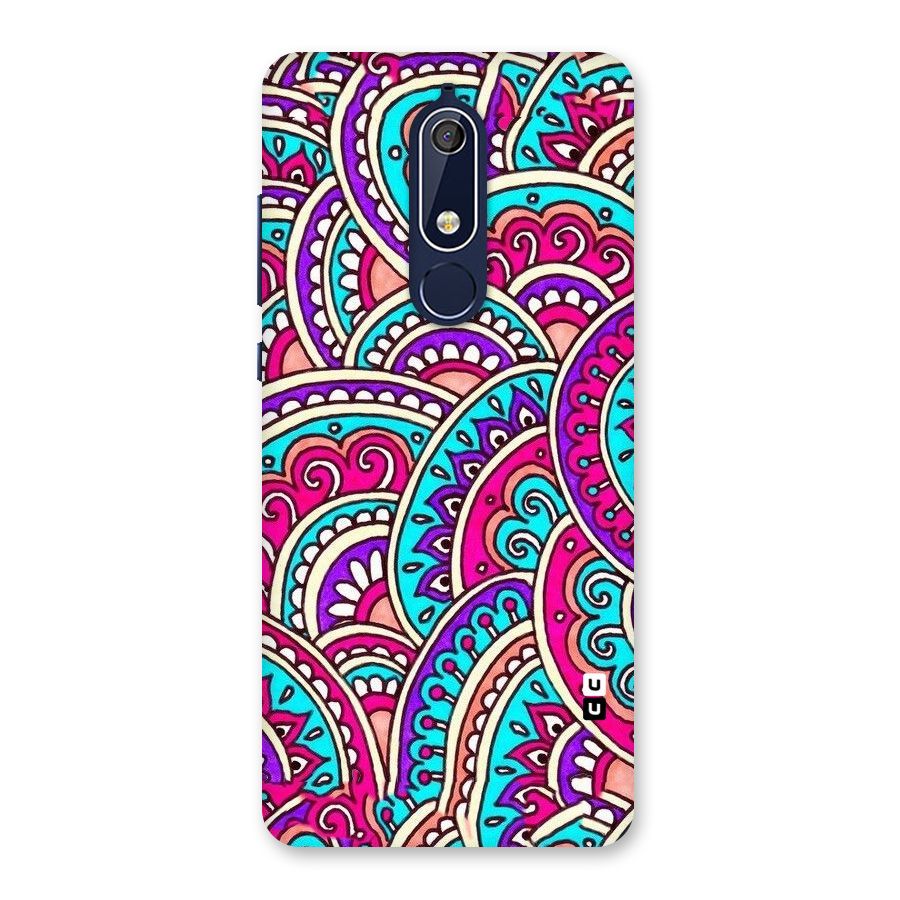 Abstract Rangoli Design Back Case for Nokia 5.1