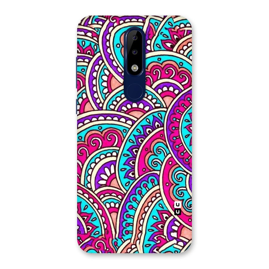 Abstract Rangoli Design Back Case for Nokia 5.1 Plus