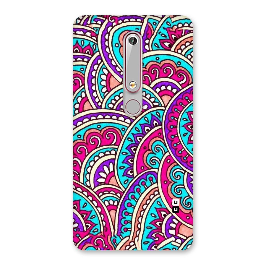 Abstract Rangoli Design Back Case for Nokia 6.1