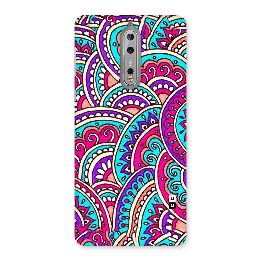 Abstract Rangoli Design Back Case for Nokia 8