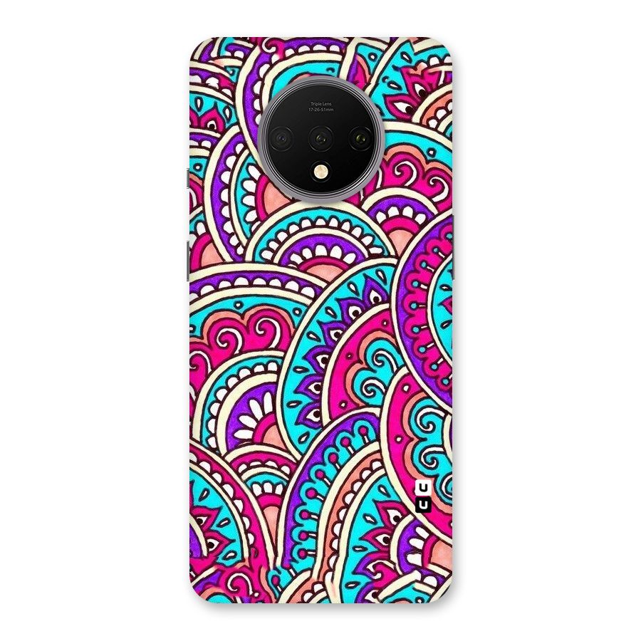 Abstract Rangoli Design Back Case for OnePlus 7T