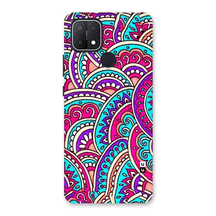 Abstract Rangoli Design Back Case for Oppo A15s