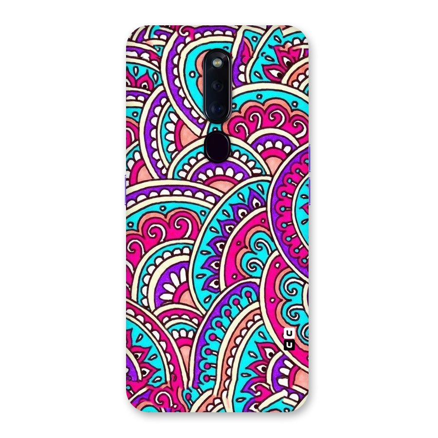 Abstract Rangoli Design Back Case for Oppo F11 Pro