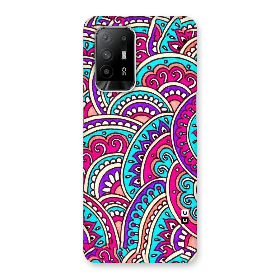 Abstract Rangoli Design Back Case for Oppo F19 Pro Plus 5G