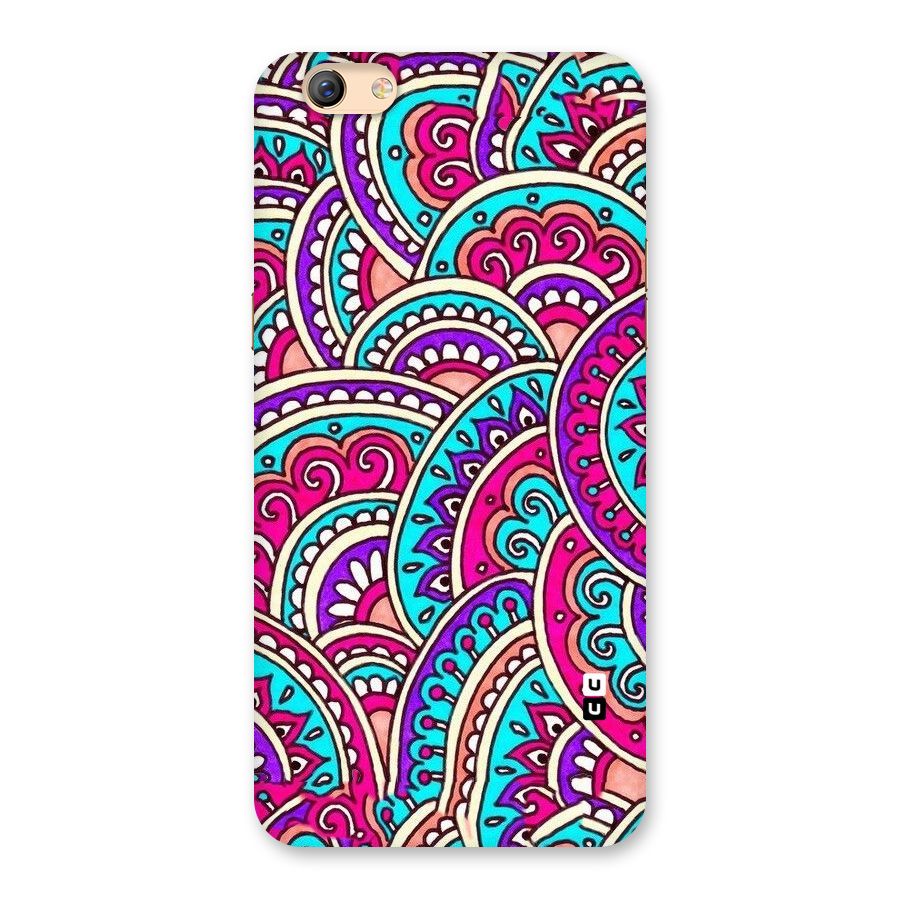 Abstract Rangoli Design Back Case for Oppo F3 Plus