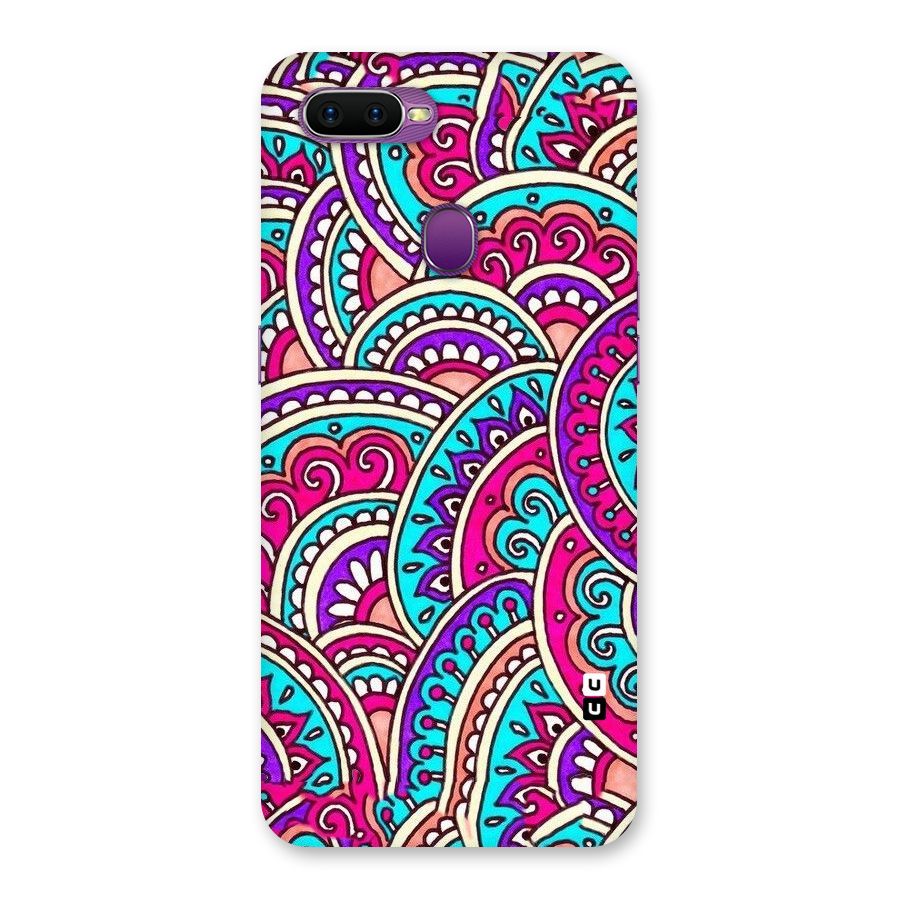 Abstract Rangoli Design Back Case for Oppo F9