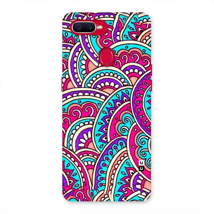 Abstract Rangoli Design Back Case for Oppo F9 Pro