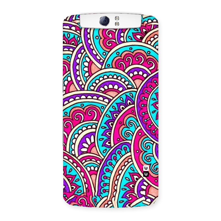 Abstract Rangoli Design Back Case for Oppo N1