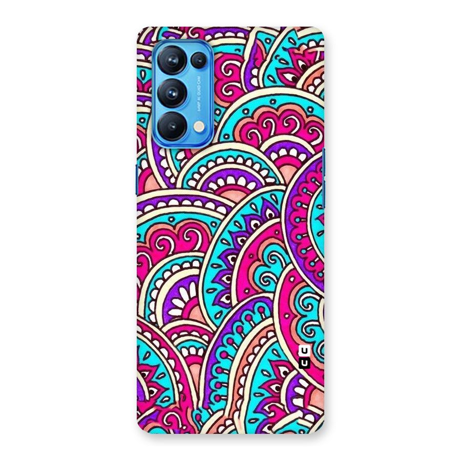 Abstract Rangoli Design Back Case for Oppo Reno5 Pro 5G