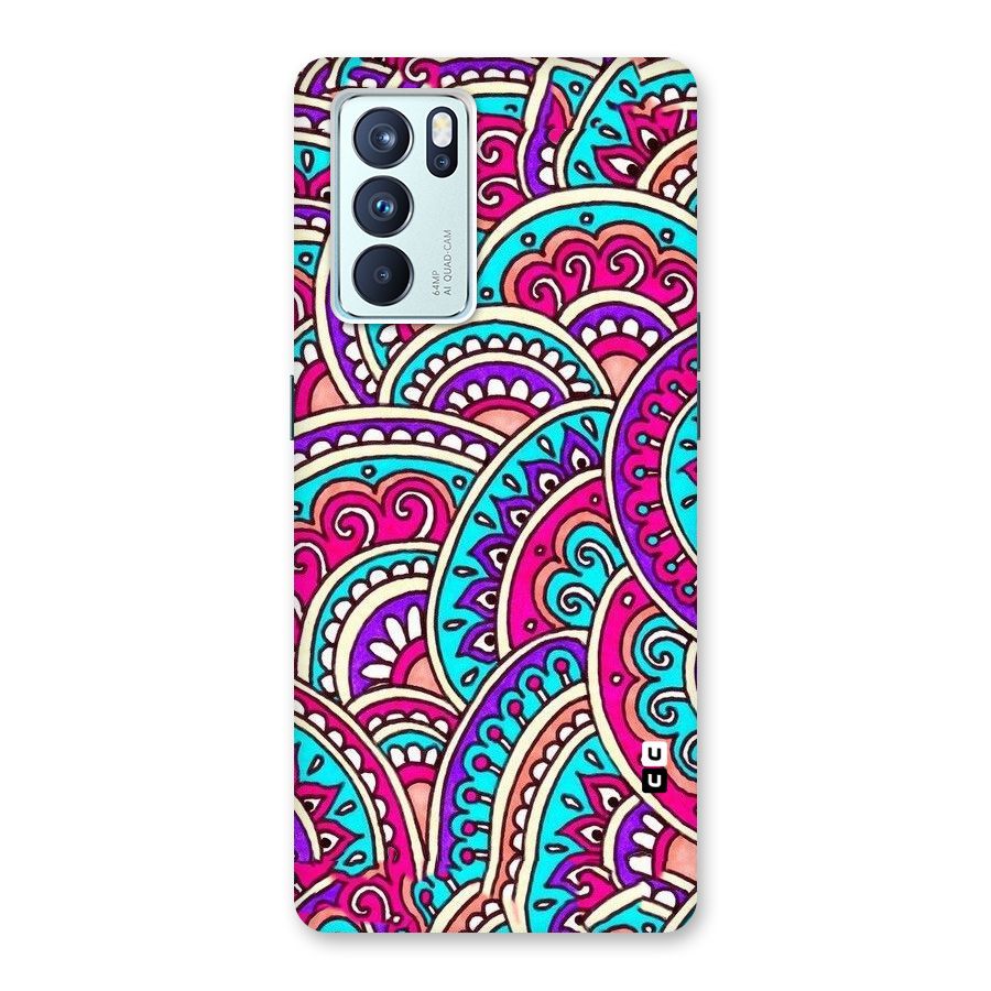 Abstract Rangoli Design Back Case for Oppo Reno6 Pro 5G