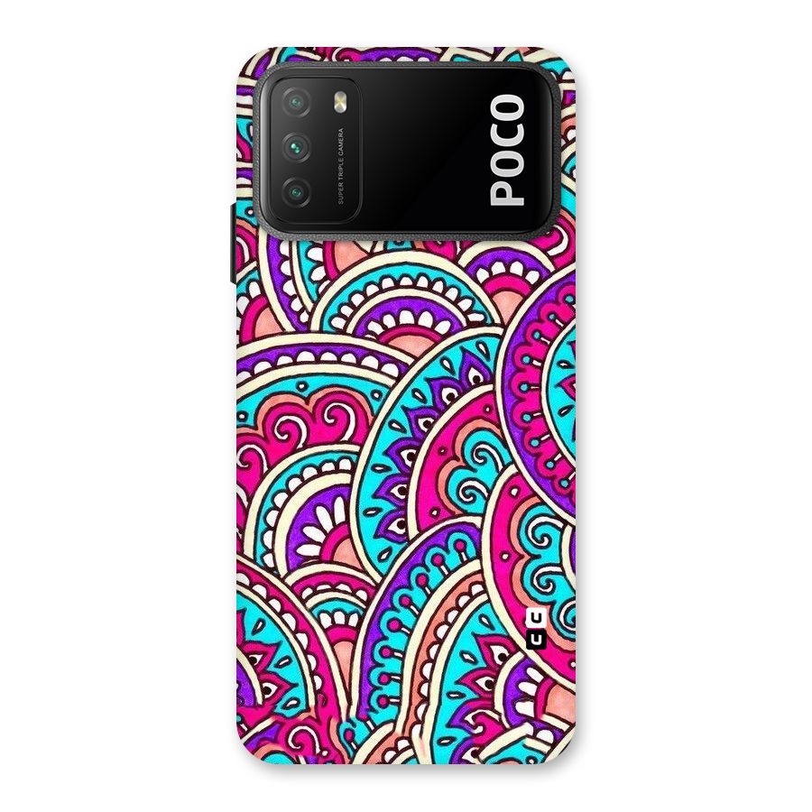 Abstract Rangoli Design Back Case for Poco M3