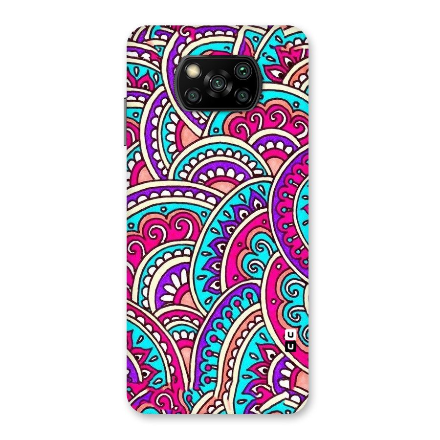 Abstract Rangoli Design Back Case for Poco X3