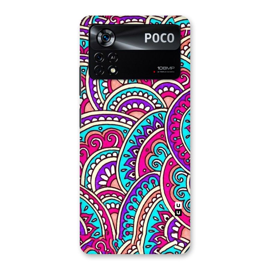 Abstract Rangoli Design Back Case for Poco X4 Pro 5G