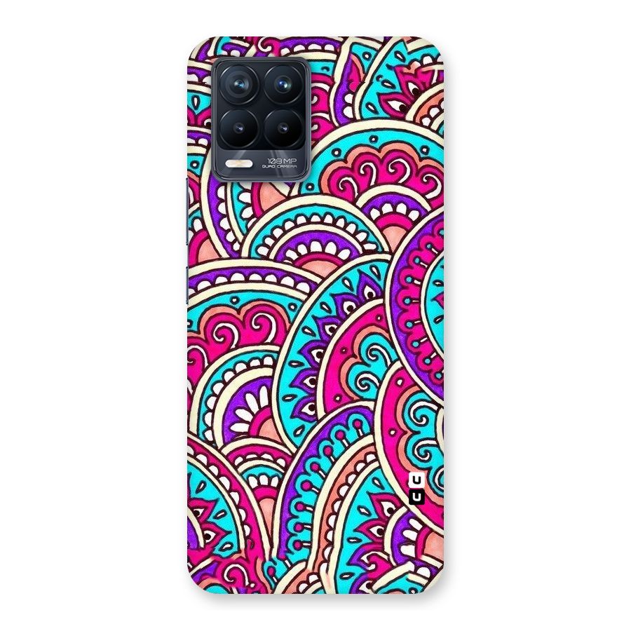 Abstract Rangoli Design Back Case for Realme 8 Pro