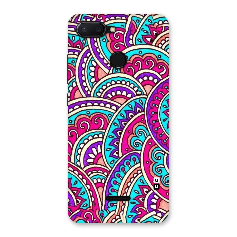 Abstract Rangoli Design Back Case for Redmi 6