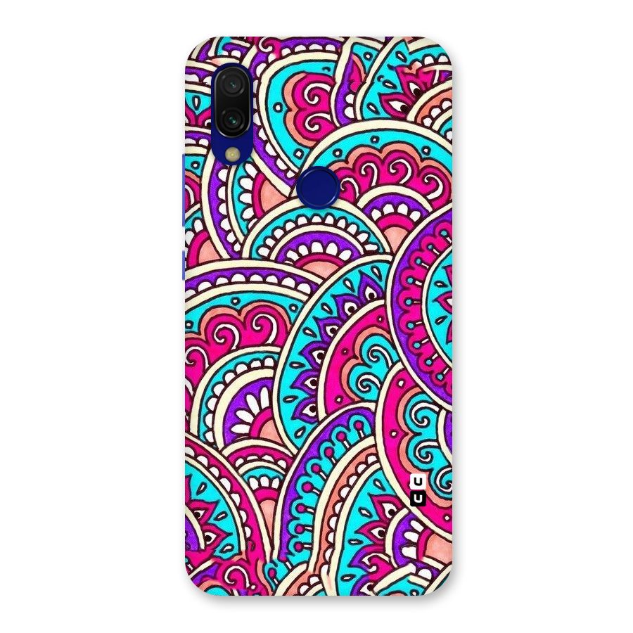 Abstract Rangoli Design Back Case for Redmi 7