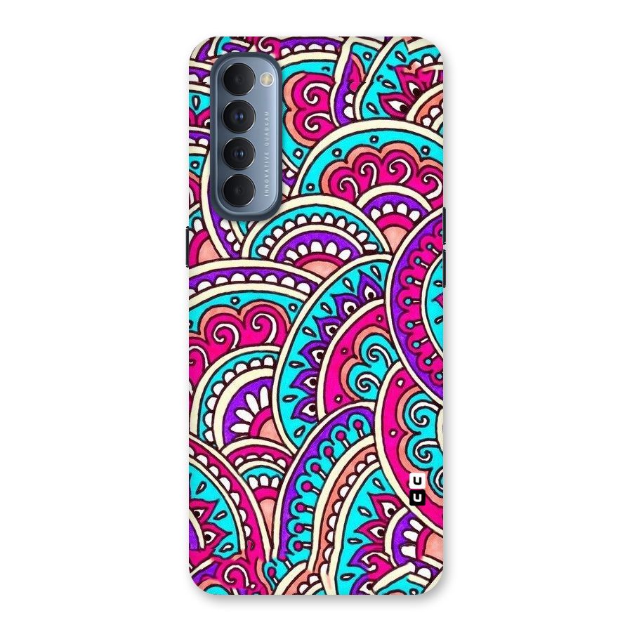 Abstract Rangoli Design Back Case for Reno4 Pro