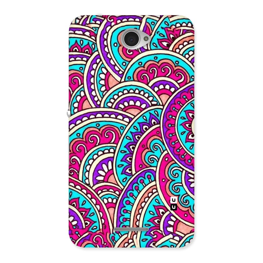 Abstract Rangoli Design Back Case for Sony Xperia E4