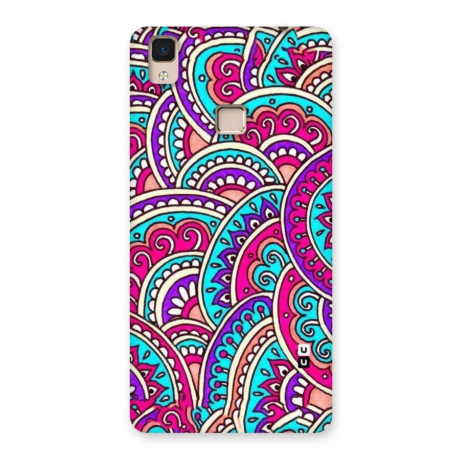 Abstract Rangoli Design Back Case for V3 Max