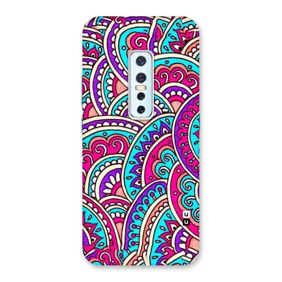 Abstract Rangoli Design Back Case for Vivo V17 Pro