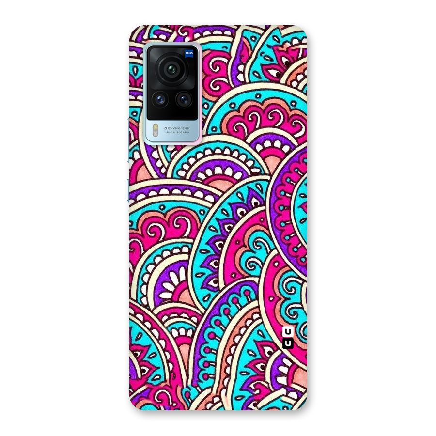 Abstract Rangoli Design Back Case for Vivo X60 Pro