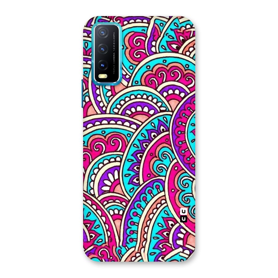 Abstract Rangoli Design Back Case for Vivo Y20A