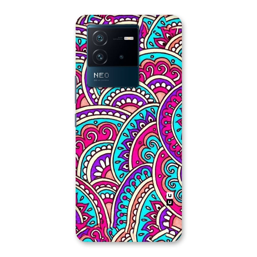 Abstract Rangoli Design Back Case for Vivo iQOO Neo 6 5G