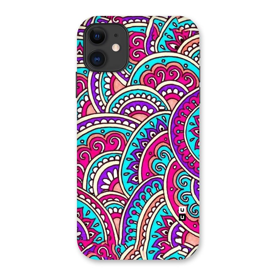 Abstract Rangoli Design Back Case for iPhone 11