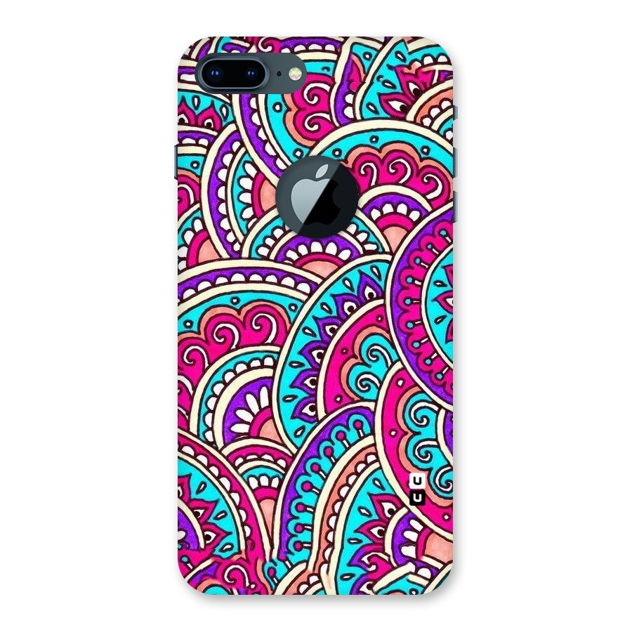 Abstract Rangoli Design Back Case for iPhone 7 Plus Logo Cut